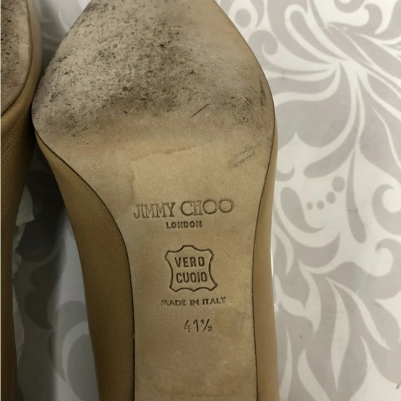 Jimmy Choo Beige Heels 11.5 / 41.5 - Picture 8 of 8